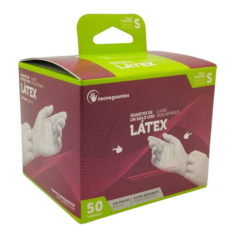 caja guante latex s/polvo t-s 30unid
