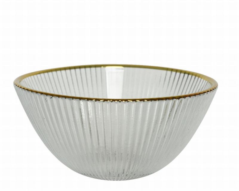 bowl cristal 14,5cm borde oro
