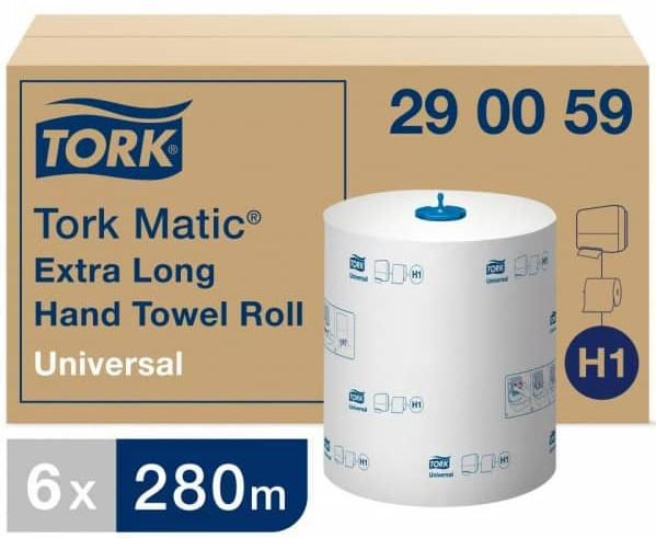 tork h1 matic® toalla mano rollo 280mx21cm 6 unds.