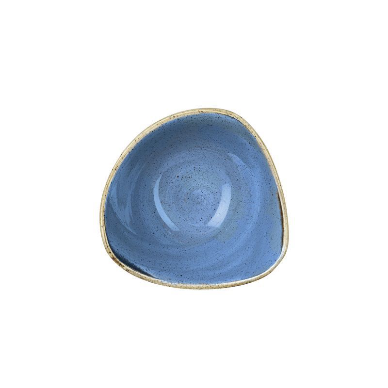 bowl triangle 15,3cm stonecast cornflower blue churchill