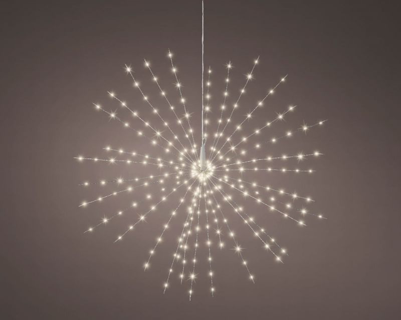 colgante estrella microled 8 funciones 75cm luz natural
