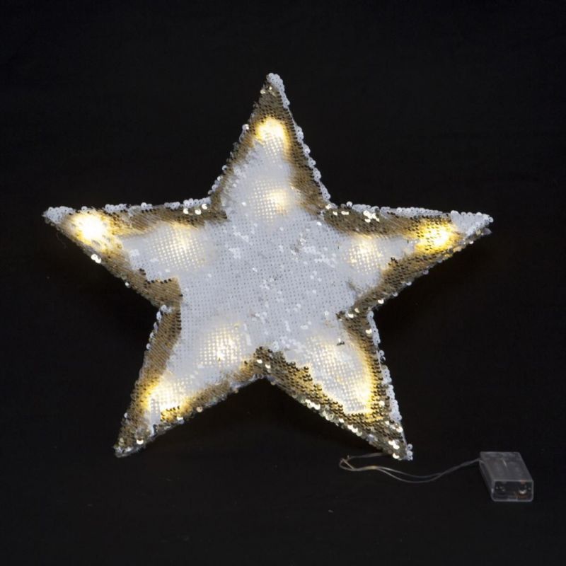 estrella 15 luz "shiny lights" 30x30 cm
