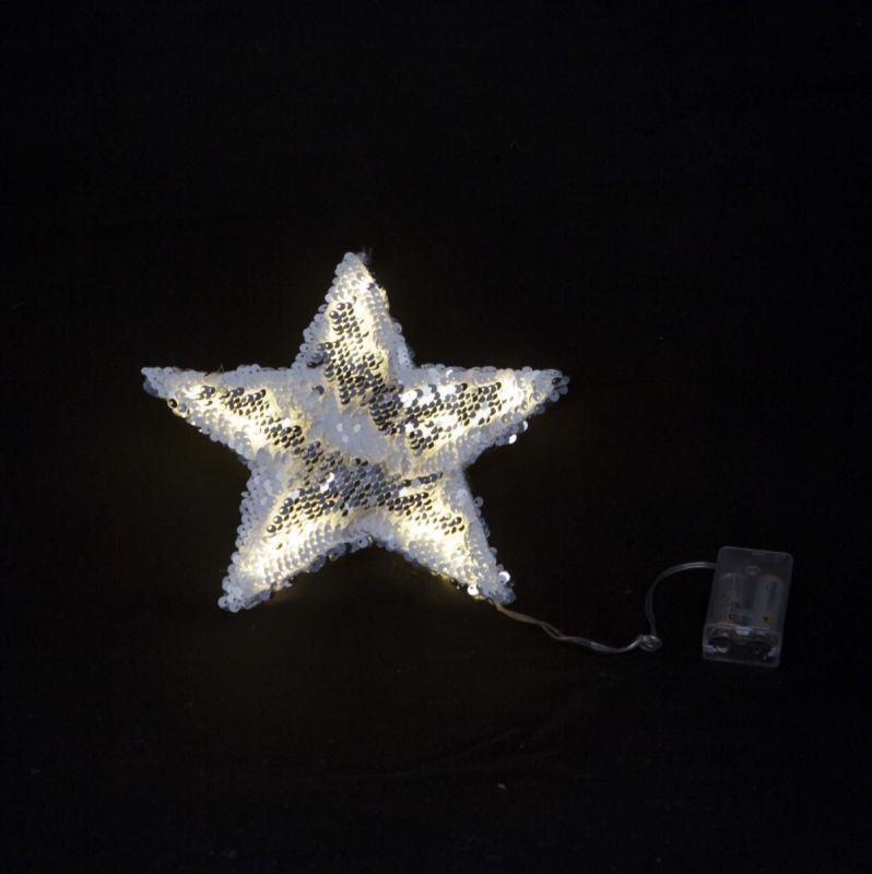 estrella 10 luz "shiny lights" 20x20 cm