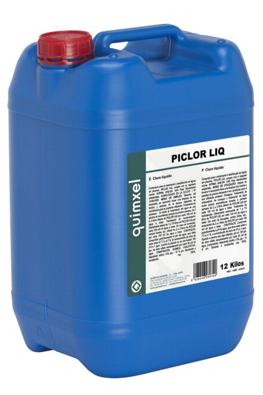 cloro liquido piclor liq quimxel 12kg