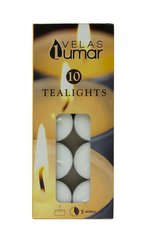 caja 10 velas tealights