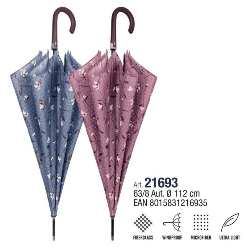 paraguas mujer 63/8 aut ligero flores