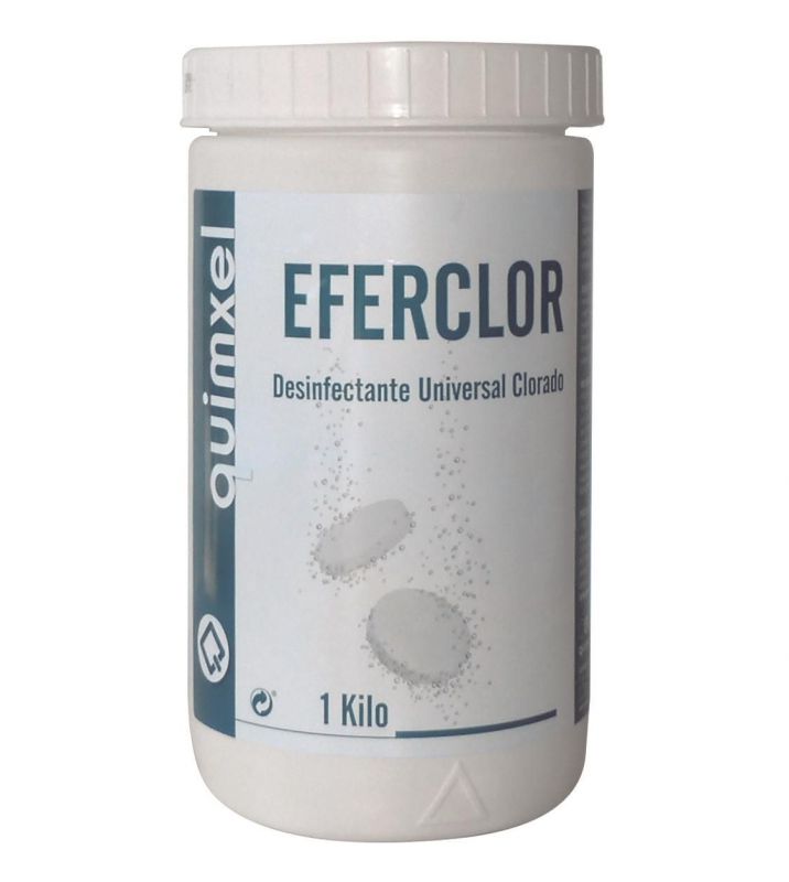 desinfectante clorado eferclor 1kg pastillas