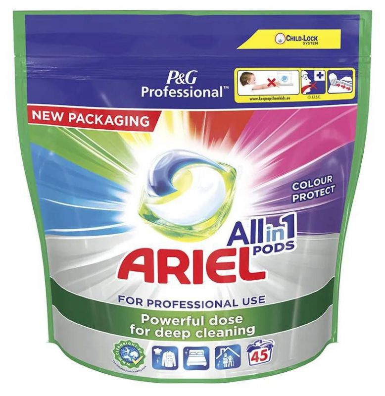 ariel professional pods regular color 45 capsulas