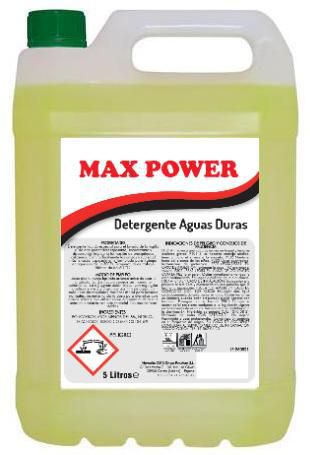 detergente maquina max power 5l aguas duras