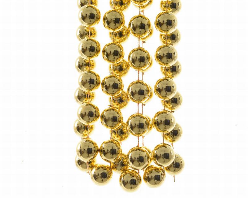 guirnalda perlas oro brillo 270x2cm