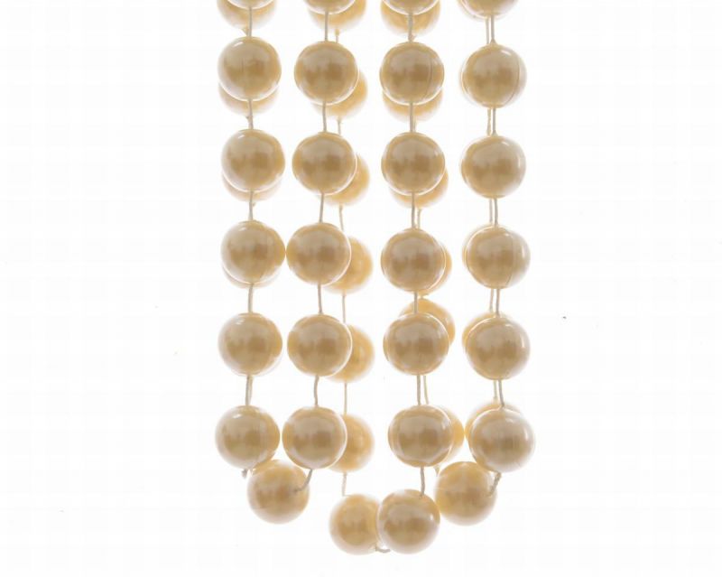 guirnalda perlas crema brillo 270x2cm