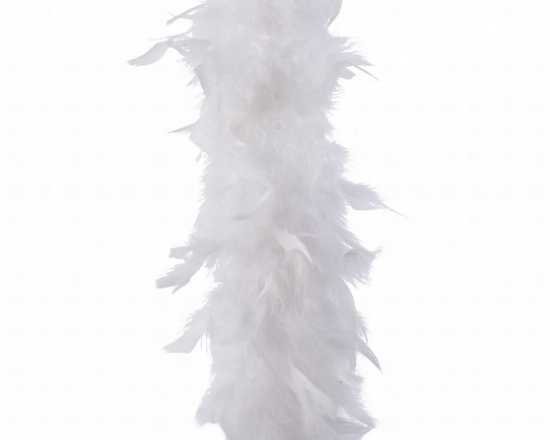 guirnalda plumas 184cm blanco