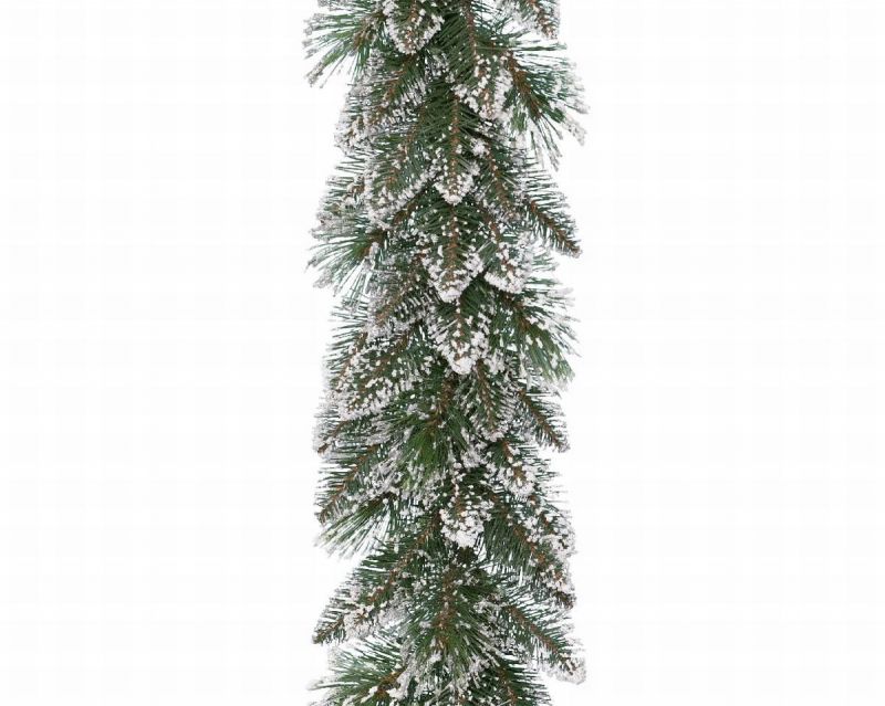 guirnalda pino escarchada 270x25cm
