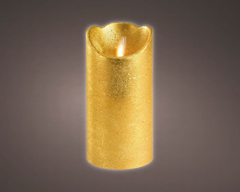 vela oro led calido 15x7,5cm