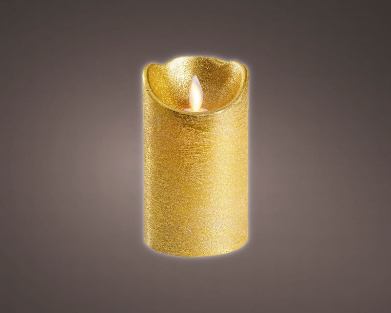 vela oro led calido 12,5x7,5cm