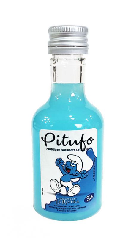 bebida refrescante alba plast. pitufo (sin alcohol) 50 ml.